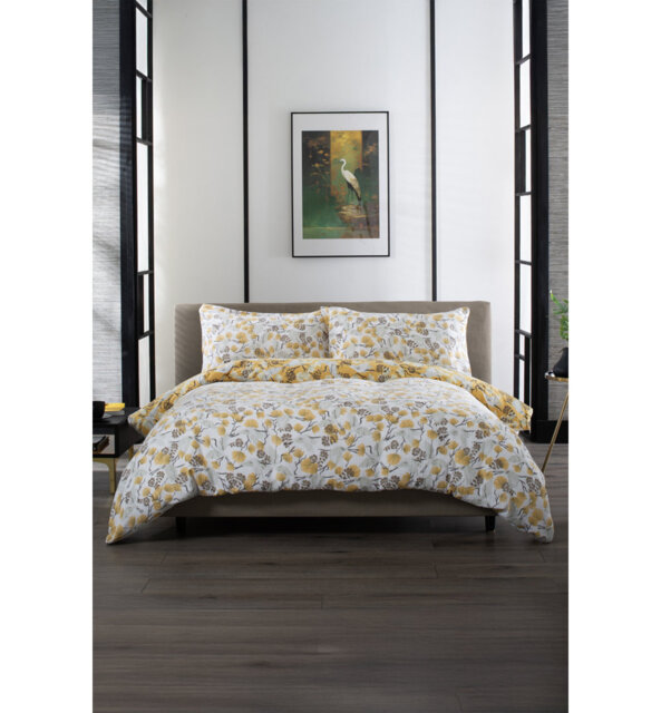 Tanchozuru Nature-Inspired Double Gauze 100% Cotto Cotton Duvet Cover Set Set