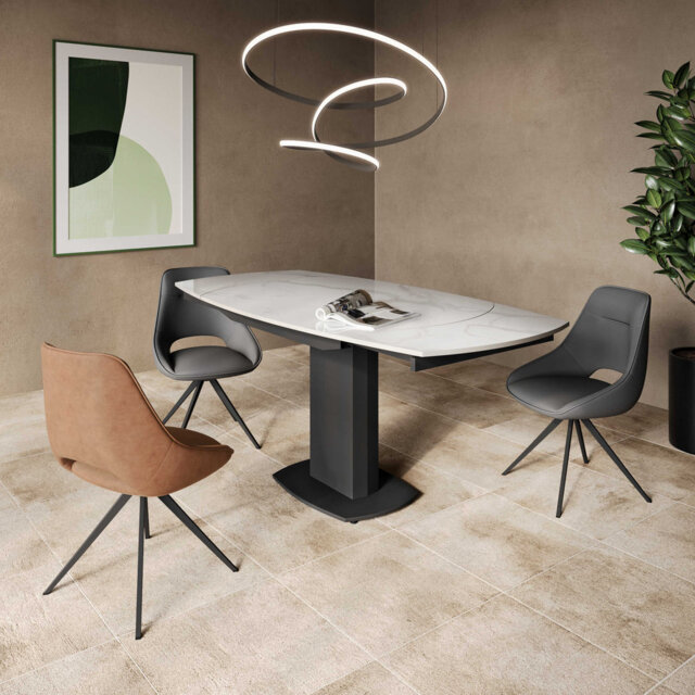 Condace Metal Base Dining Table