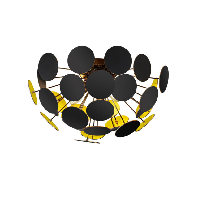 Flush ceiling lamp 3 flame Freyja, 54 cm