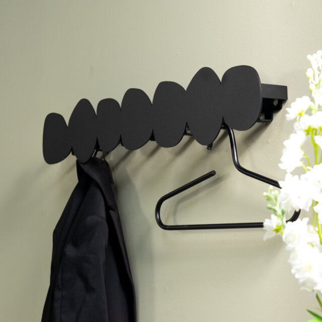 Spinder X Eva Van De Ven Steel Wall 7 - Hook Coat Rack