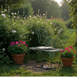 Butterfly Metal Garden Bench