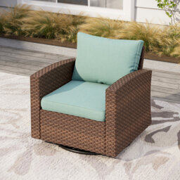 Swivel Premium All-Weather Wicker Outdoor Lounge Chair