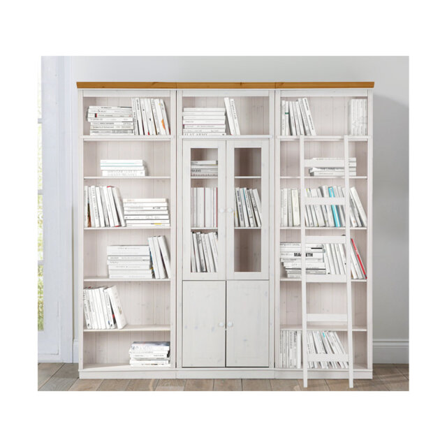 Dellene 223cm H x 222cm W Library Bookcase