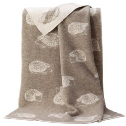 Brown Hedgehow Wool Blanket