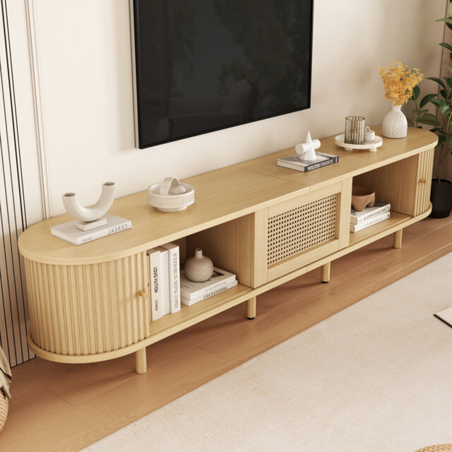 TV Stand with 1 Drawer and 2 Sliding Doors