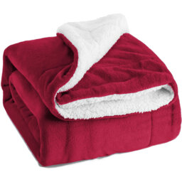 Super Soft Sherpa Fleece Blanket – Reversible Cozy Throw 240 GSM