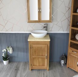 Slimline 515mm Free-standing Cloakroom Vanity Unit