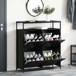 Shoe Cabinet 100 X 34 X 112 Cm Engineered Wood