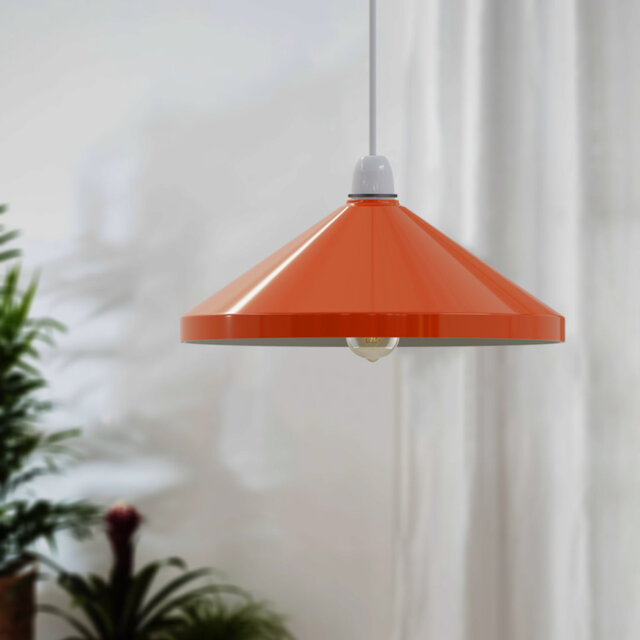 19cm H Metal Cone Lamp Shade ( Screw On )
