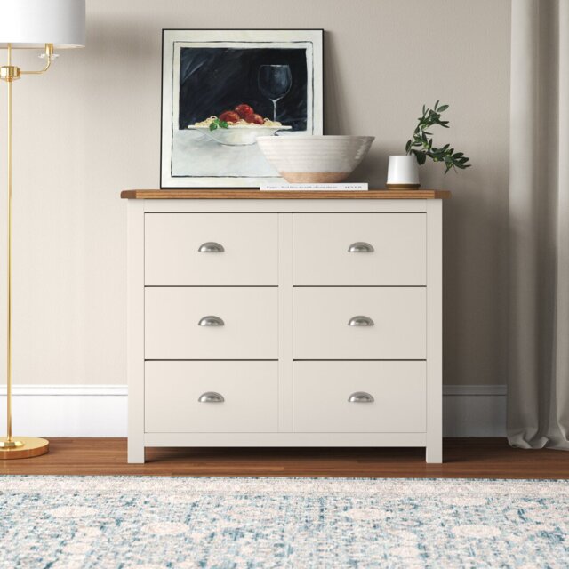 Octavius 110cm W 6 - Drawer Chest of Drawers