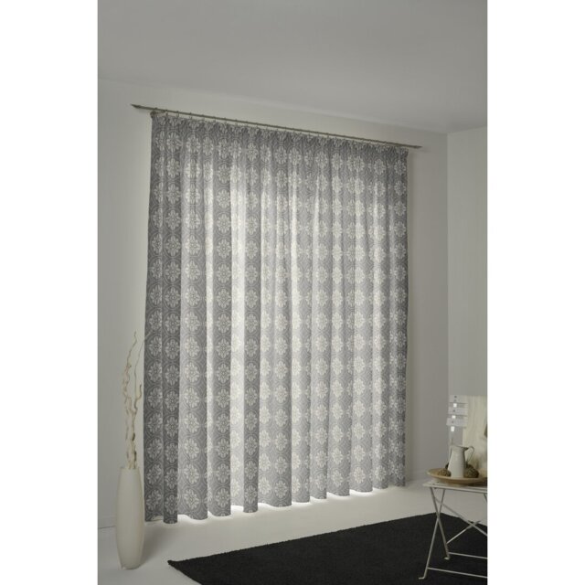 Curtain Heilwood with ruffle tape (1 piece), opaque