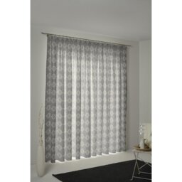 Curtain Heilwood with ruffle tape (1 piece), opaque