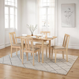 Cohan Extendable Solid Wood Top Dining Table