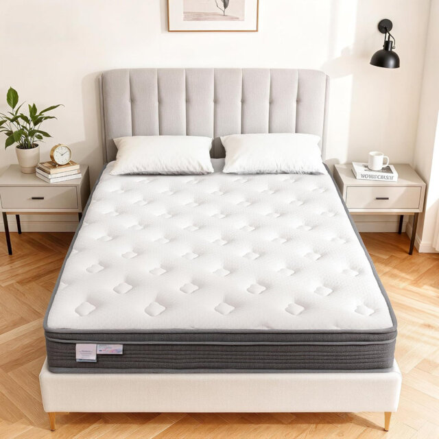Single Mattress 3FT, 10 Inch Gel Memory Foam 7 Zone Orthopedic Single Mattress Pocket Sprungs Wave Foam Hybrid - Medium Firm Motion - Isolation 90x190