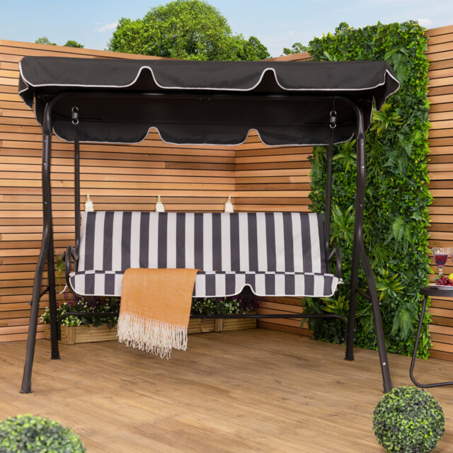 2 Person Porch Swing with Canopy