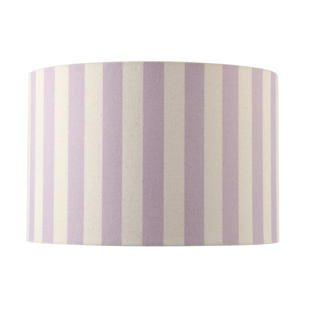 Linen Striped Lamp Shade With Fabric Inner By