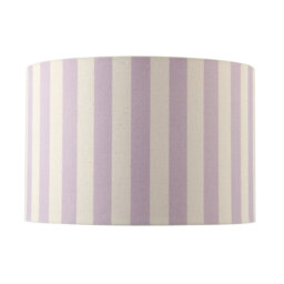 Linen Striped Lamp Shade With Fabric Inner By