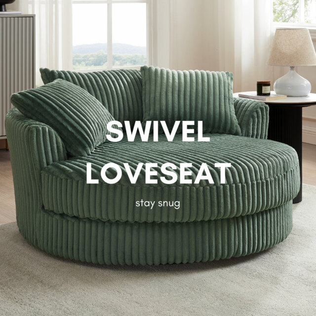 Skyler Upholstered Swivel Armchair