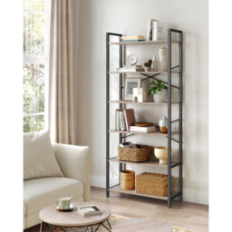 Bernis 186cm H x 80cm W Steel Etagere Bookcase