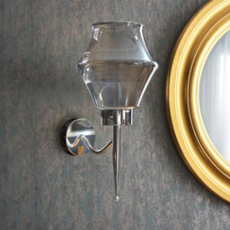 Aletris Glass LED Armed Sconce