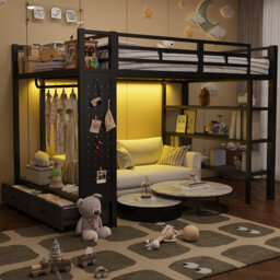 European Double (140 X 200 Cm) Bunk Bed Bed Frame