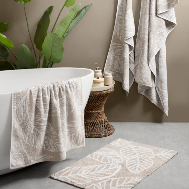 Matteo Cotton Non-Slip Bath Mat