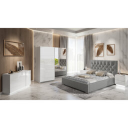 Akeyah Steel Piece Bedroom Set