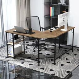Amekia Modular L-Shaped Steel Computer Desk