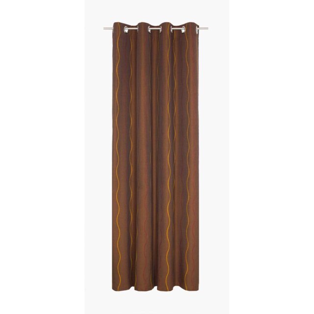 Pedersen Cotton Blend Eyelet Curtain, single Panel, opaque