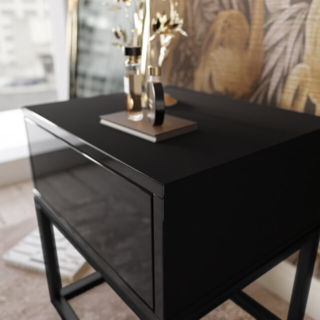 Asana 1 Drawer Bedside Table