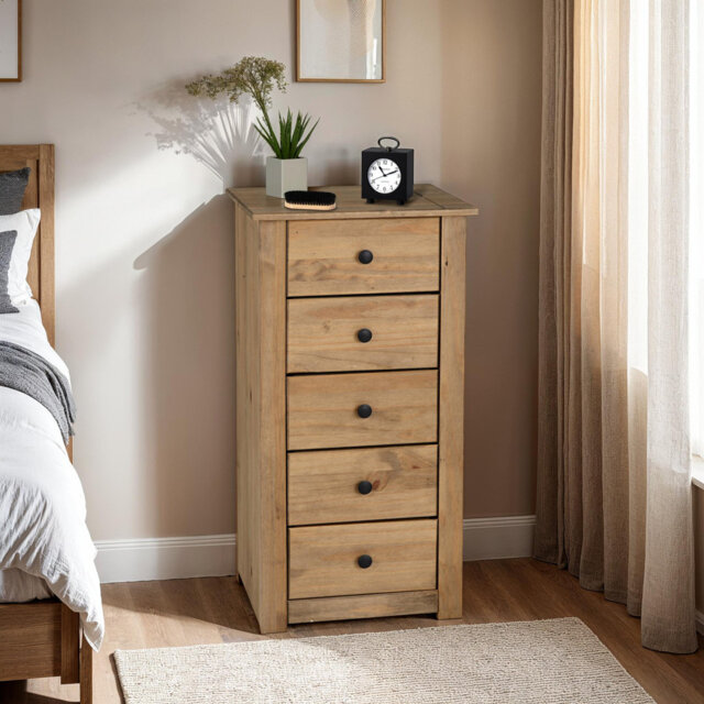 Tetteh 5 Drawer Narrow Chest Of Drawers