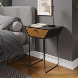 Anniyah 45cm W Metal Bedside Table