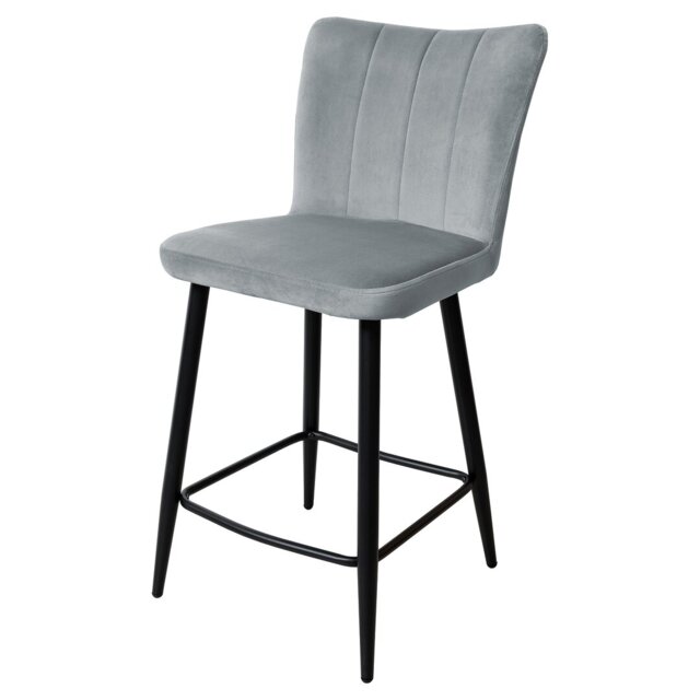Farmersville Upholstered Counter Stool with Metal Frame