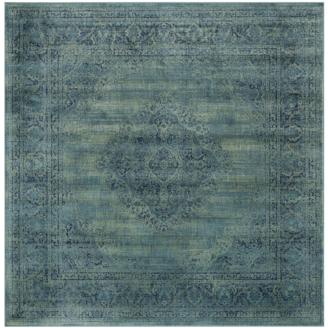 McManus Hooked Turquoise Rug