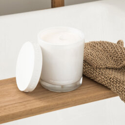 Fruity Scented Jar Candle with Glass Holder
