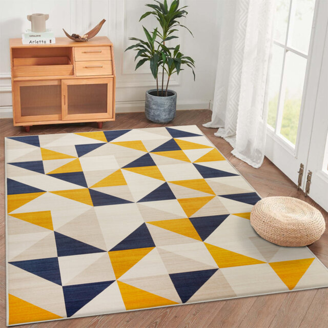 Printed Area Rug – Soft, Durable, Fade-Resistant Floor Decor For Living Room & Bedroom