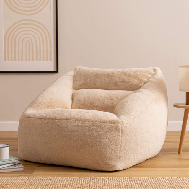 Natalia Faux Fur Armchair Bean Bag