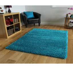 Isra Shaggy Turquoise Rug