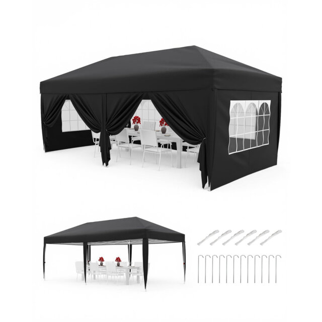 FXSGER 600cm W x 300cm D Polycarbonate Cover Retractable Door / Window Awning