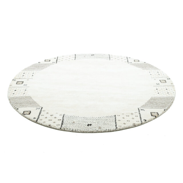 Hand Hooked Wool Beige Rug