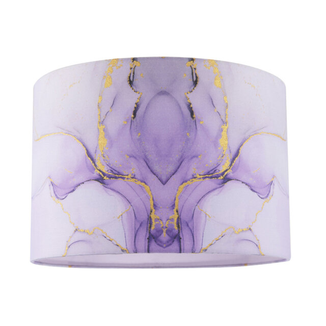 20cm H Cotton Lamp Shade in Lilac
