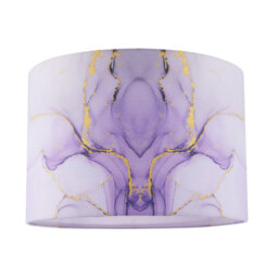 20cm H Cotton Lamp Shade in Lilac