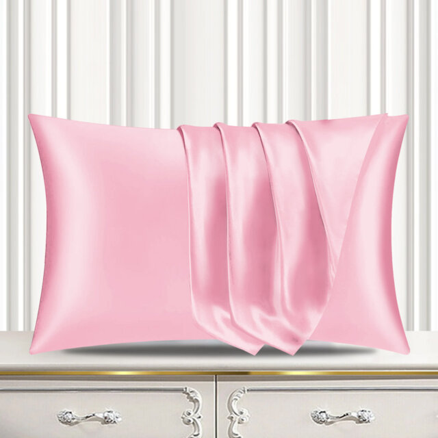 Satin Silk Pillow Cases Pack of 4 Super Soft Smooth Pillow Covers Breathable Hypoallergenic Envelope Closure