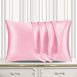 Satin Silk Pillow Cases Pack of 4 Super Soft Smooth Pillow Covers Breathable Hypoallergenic Envelope Closure