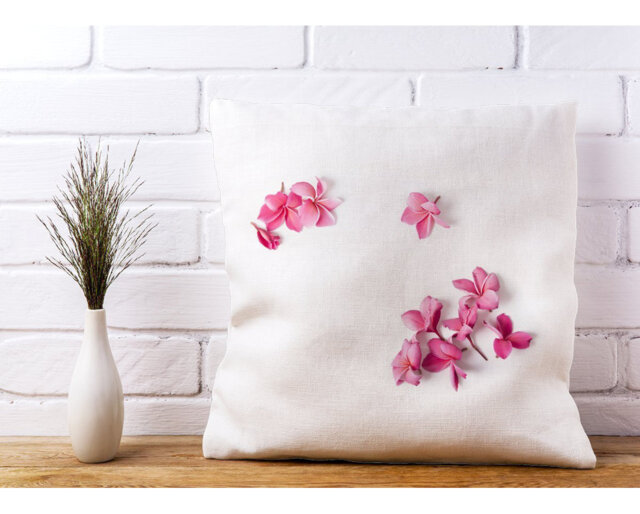 Lindenfield Frangipani Flowers Scatter Cushion with Filling