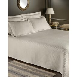 Locke Cotton Blend Solid Colour Bedspread