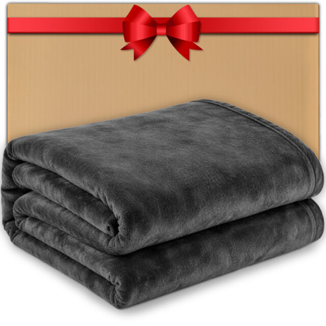Pamposh Flannel Fleece Single Throw Blankets Microfiber Solid Blankets for Bed and Couch Ultrasoft Lightweight Plush Fleece Blanket Single Size for Ca
