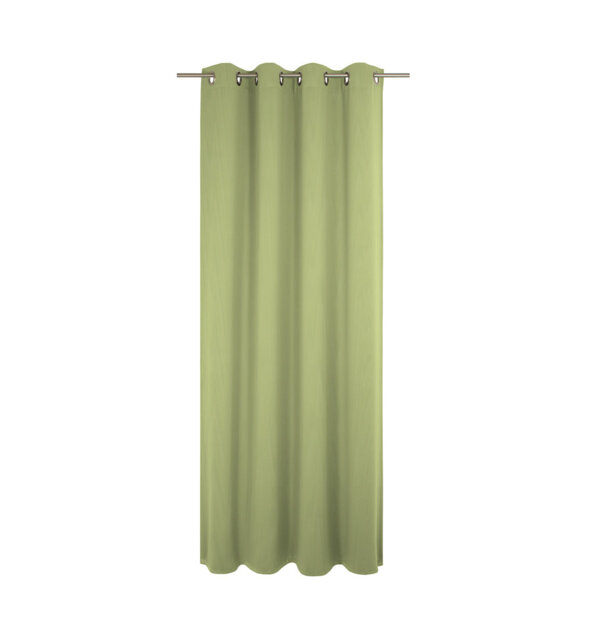 Uni Collection Light 100% Cotton Opaque Grommet / Eyelet Single Curtain Panel