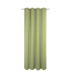 Uni Collection Light 100% Cotton Opaque Grommet / Eyelet Single Curtain Panel