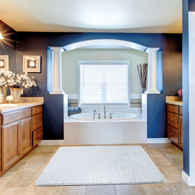 Hooked White Rug